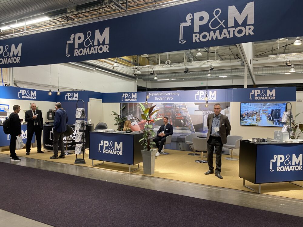 Plåt & Mekano Romators monter på Elmimässan i Jönköping 2023