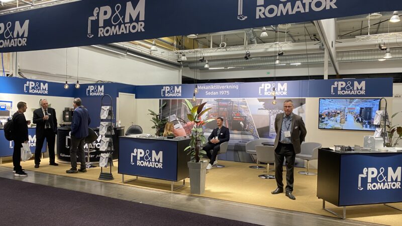 Plåt & Mekano Romators monter på Elmimässan i Jönköping 2023